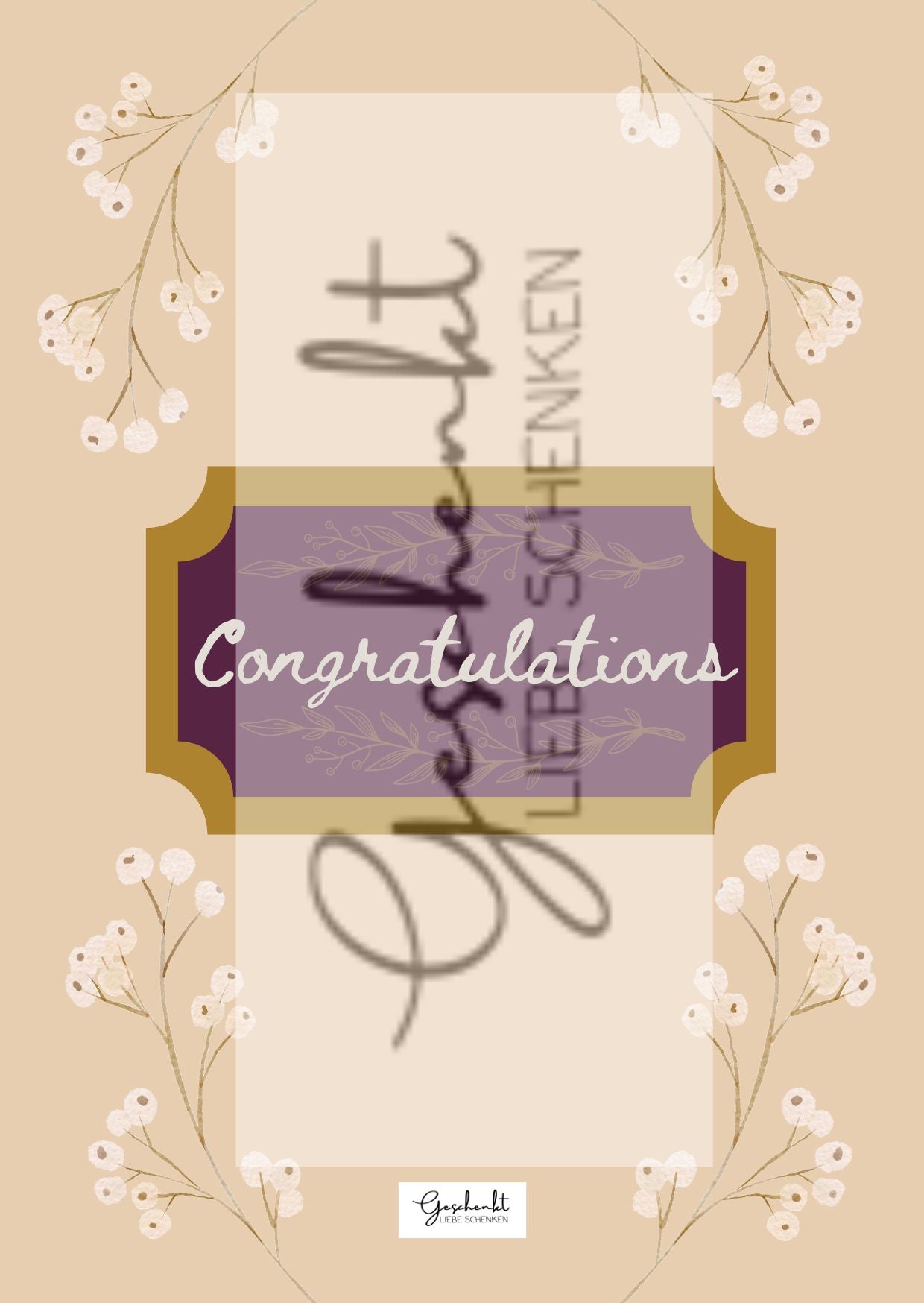 Congratulations Beige